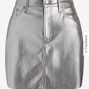NWT express metallic skirt